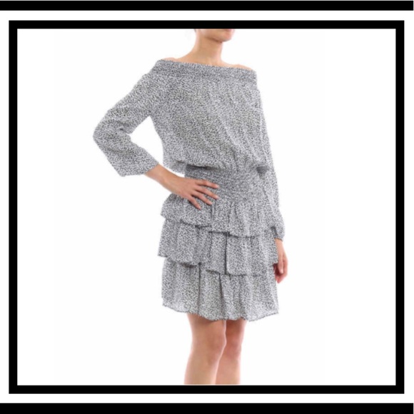 Michael Kors Off the Shoulder Ruffle Dress - Picture 2 of 6